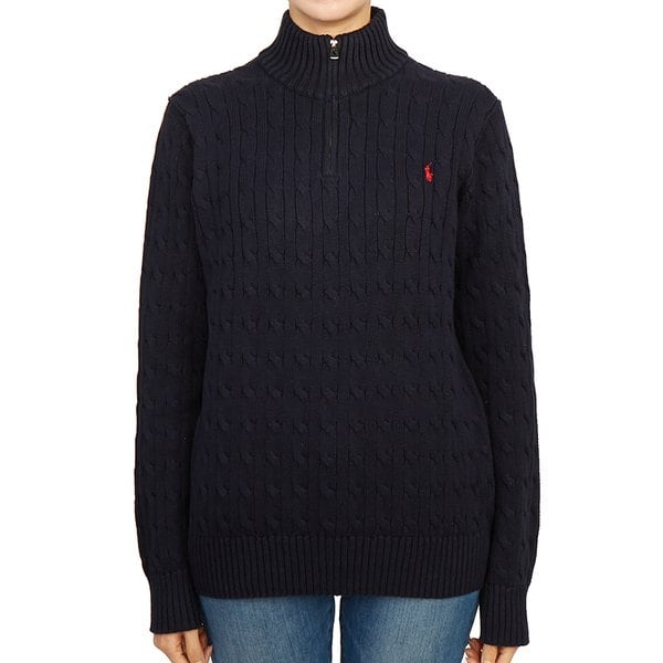 [부산점] 랄프로렌키즈 스크래치 반집업 니트 323868894005 NAVY (성인착용가능)