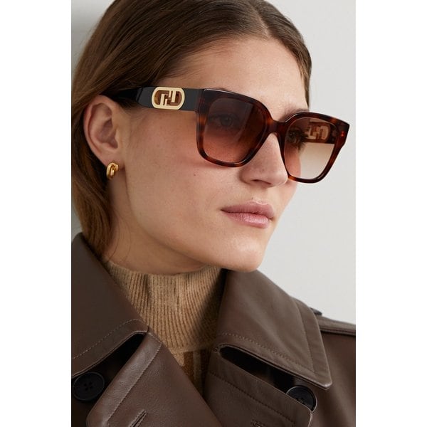 O`lock Oversized Square-frame Tortoiseshell Acetate Sunglasses 브라운 1647597288785532