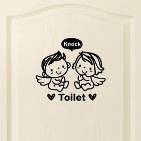 아기천사_toilet 포인트스티커/화장실스티커/욕실스티커