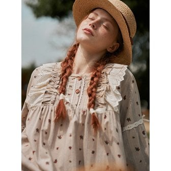 울랄라 앤의 소나기 긴팔 원피스 베이지 (32수)