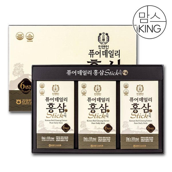 [강원인삼농협] 6년근 홍삼 퓨어데일리홍삼스틱 10mlX30포