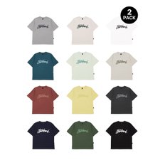 [2PACK] WSTD 로고 반팔 티셔츠 [13 COLOR]