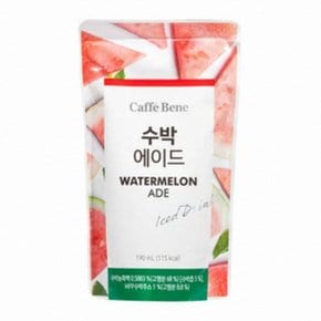 카페베네 파우치 수박 에이드 190ml x 50봉