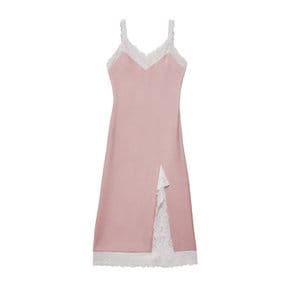 레이어드 슬립 드레스 - 핑크