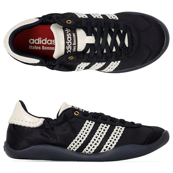 [부산점] X웨일즈보너 25FW 블랙 브라운 화이트 카린타 로우 새틴 코어 스니커즈 IH7259
