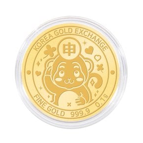 원숭이 순금 코인(메달) 0.1g