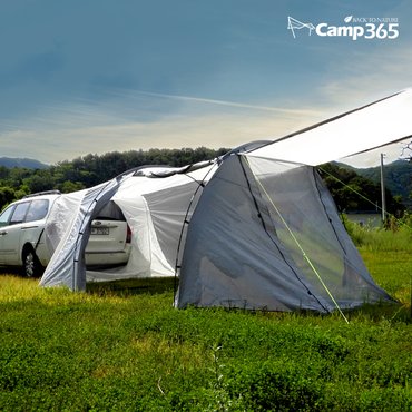 CAMP365 캠프365 카쉘터 스타디온/3면 개방형 자립가능 차박 텐트 쉘터 캠핑 카텐트 5-6인 대형