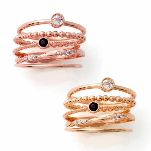 패션 레이어드 데일리 5종 반지 세트