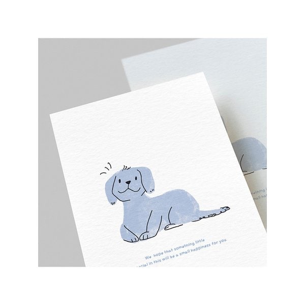 시그니처 엽서_푸른 댕댕이