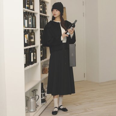 [23 F/W] 잇미샤 A라인 벨티드 스커트 ITNAZSK720