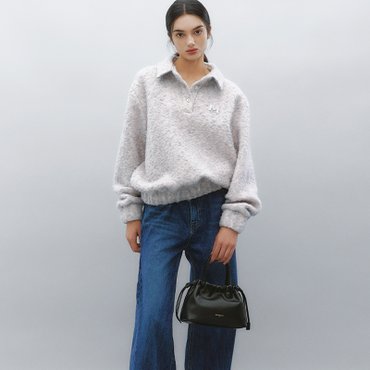 메트로시티 Boucle Collar Banding Sweatshirt M243CT0918P
