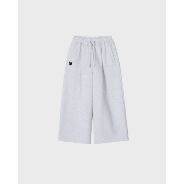 [파주점] [송지오우먼]지제로 팬서 와이드 크롭 팬츠 라이트 멜란지 그레이 WI2PT923LG