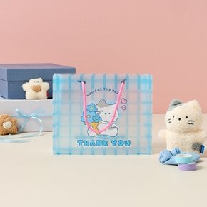 밀크캣 THANK YOU 가로형 쇼핑백 M 250X200X90MM