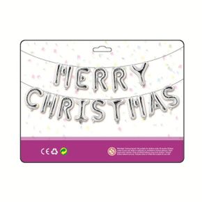 메리 크리스마스 실버 merry christmas 풍선 가랜드W