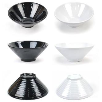  블랙 편리한 화이트 일식 우동 국수 라면 그릇 면기 면그릇 카레 덮밥 그릇 지름 20cm 22.7cm