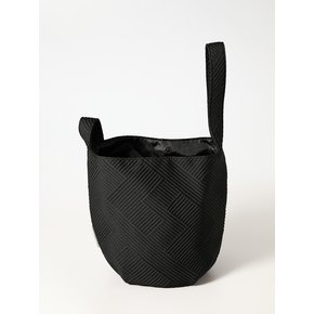 Embossing Dumpling Wrist bag_Stripe Black