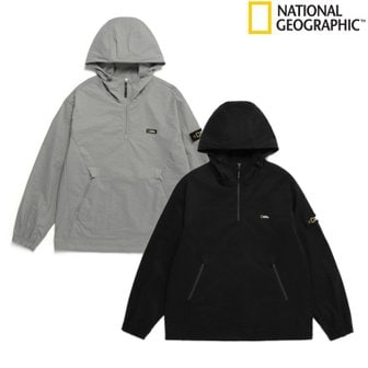 내셔널지오그래픽 [시흥점] N241UFT040 남여공용 디머 우븐 트레이닝 후디 아노락