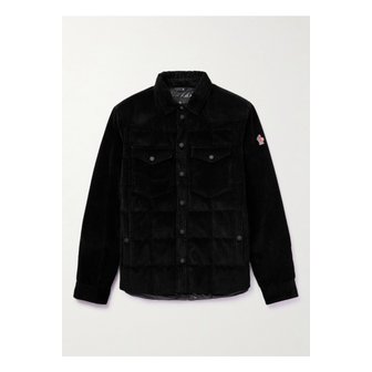 몽클레르 몽클레어 패디드 코튼 혼방 코듀로이 다운 재킷 블랙 1647597323538849