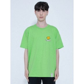 [UNISEX]도트 보드 스마일 반팔티_그린