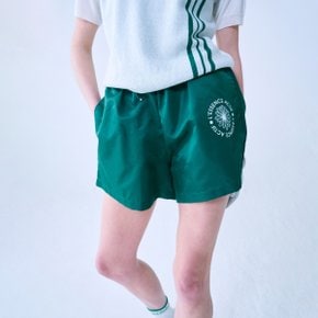 [마르디메크르디악티프]GABARDINE SHORTS_DEEP GREEN IVORY/AFK31VSP002DGIV