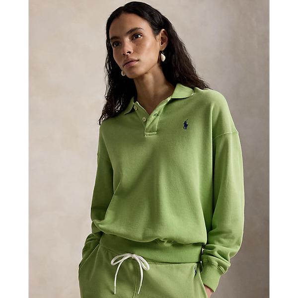 여성 라이트웨이트 플리스 롱 슬리브 폴로(WMPOKNINFB21054300)