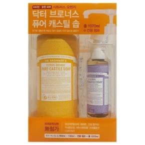 닥터브로너스 퓨어 캐스틸 솝 오렌지950ML+120ML S