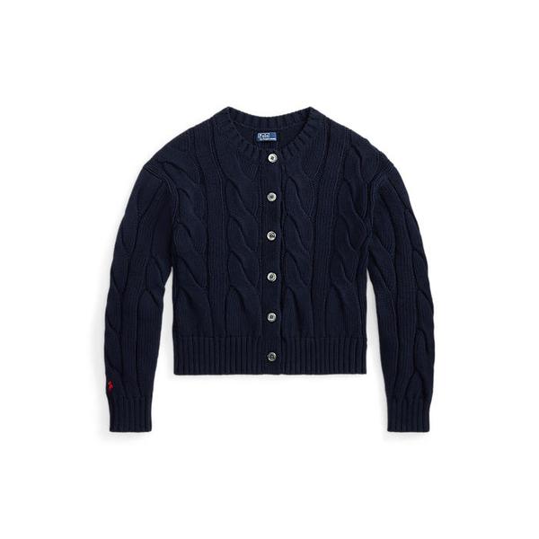 여성 케이블 니트 코튼 크루넥 카디건(WMPOSWENDW20541400)