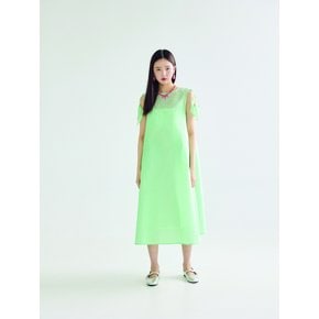 LEAF MIDI DRESS _ GREEN