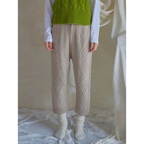 argyle knit pants