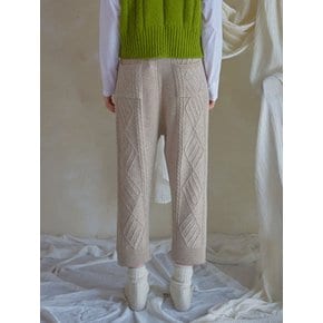 argyle knit pants