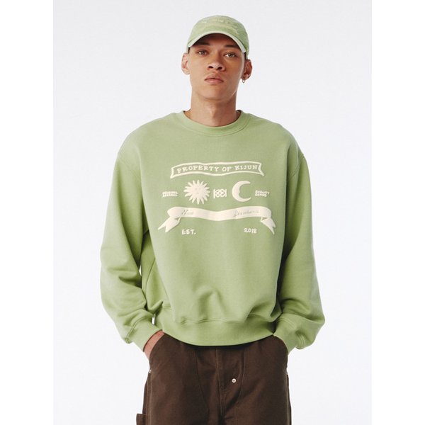 Sun Moon Pullover UNISEX Green