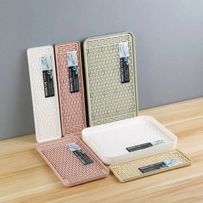 티바 플라스틱 차판 물빠짐 식기 건조대 트레이 선형 소형 t001