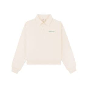 Embroidered Polo - CREAM PO831 스포티 리치 자수 폴로