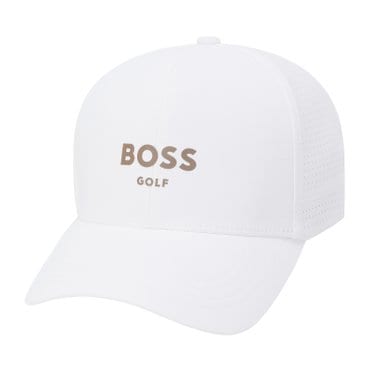 BOSS GOLF 보스골프 샤이니 골드 보스골프 볼캡 MAN WHITE