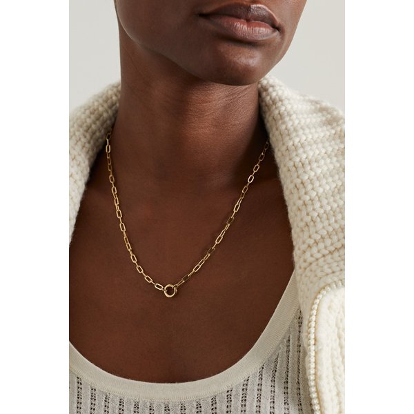 Refined Open Clip 18-karat Gold Necklace 골드