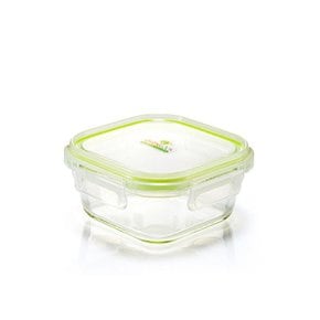 (BOX출고)42009 오븐락 정사각 찬통 1호(320ml) 12개