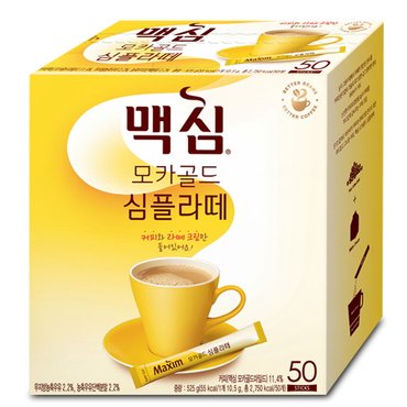  동서 맥심 모카골드 심플라떼 커피믹스 50T