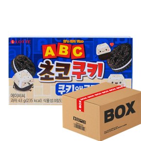 ABC 초코쿠키 쿠키앤크림 43g 32입 간식 과자 박스