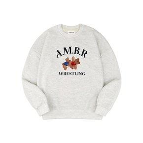 Wrestling Over fit Sweatshirt AMM1022 (oatmeal)