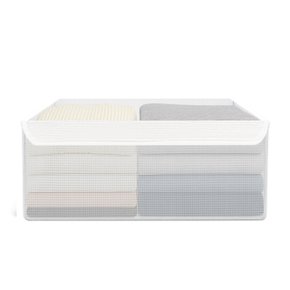 1+1 PVC 접이식 투명 의류정리함 리빙박스 중대형