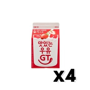 남양 맛있는우유 딸기우유 팩음료 300ml x 4개