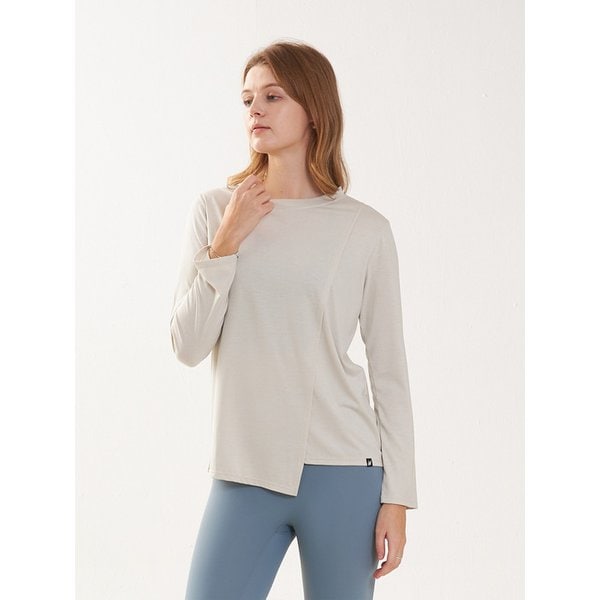 CLWT8098 언밸런스 롱 슬리브 티셔츠