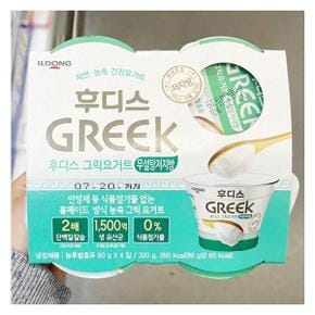 일동 후디스 그릭요거트 무설탕 저지방 80gX4