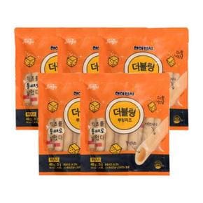 천하장사 더블링 뿌링치즈 소시지 400g (25g x 16개입) 5봉 .