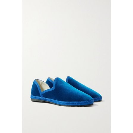 더로우 Friulane Velvet Slippers 블루