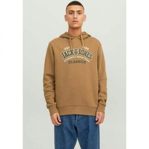 4611593 Jack  Jones JJELOGO HOOD - Hoodie otter