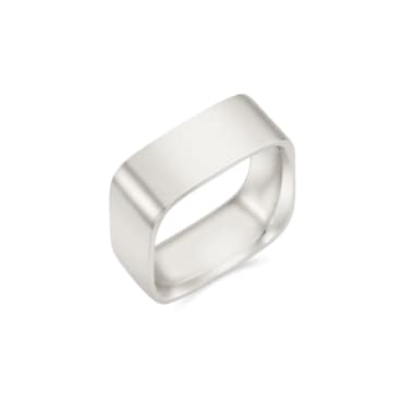 앙스모멍 Valentine Square Ring - glossy silver (1001010706)