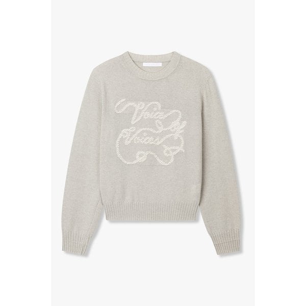 프론트 레터링 울 풀오버 7115450X22171