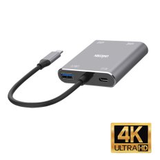 USB-Type C TO HDMI 듀얼 디스플레이 컨버터 4IN1 4K HDMI FULL HD지원 CH-400KD