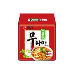 [무배] 농심 무파마탕면(멀티) 122g x 4팩